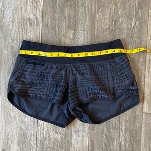 Lululemon Black Word Speed Up Shorts